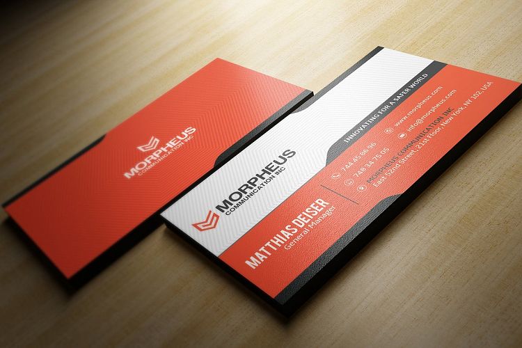 Orange Business Card
