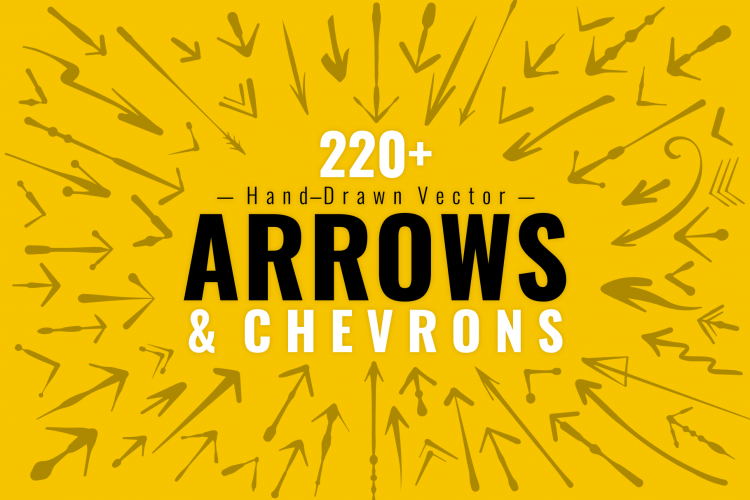 220 Hand-Drawn Vector Arrows - Fun, Decorative, and Artistic