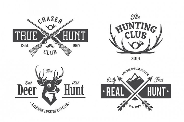Vintage Hunting Emblems