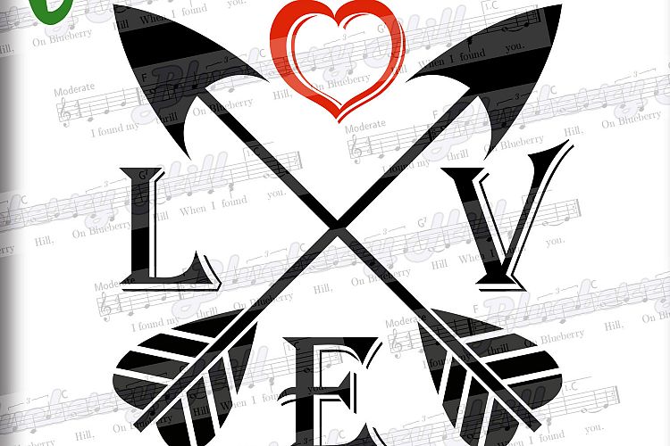 Download Love Arrows SVG -Arrow heart svg - Valentine Svg - love sign