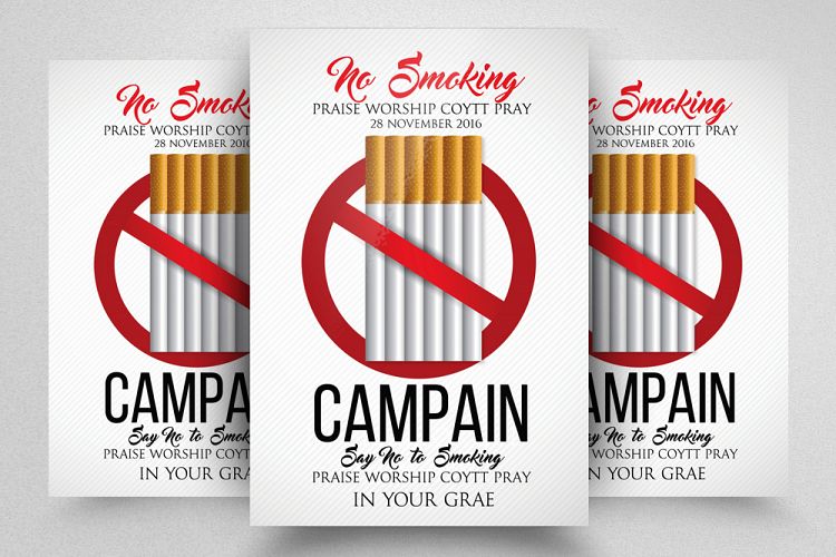 No Smoking Flyer Template