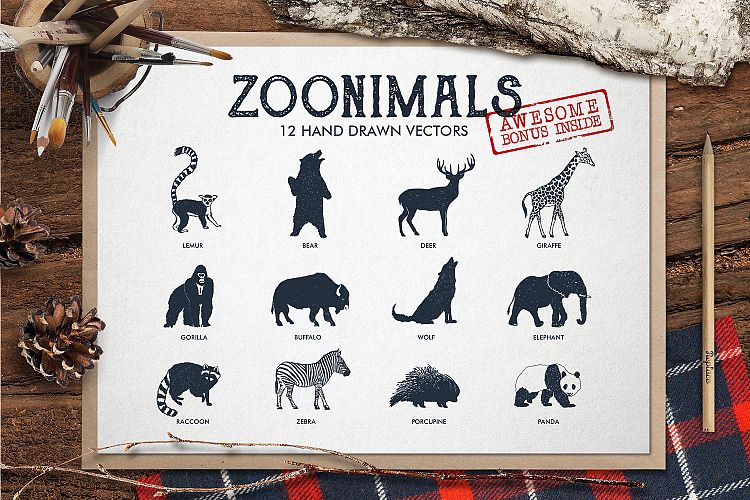 ZOONIMALS. Hand Drawn Animals