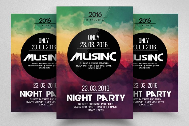 Music Party Night Flyer