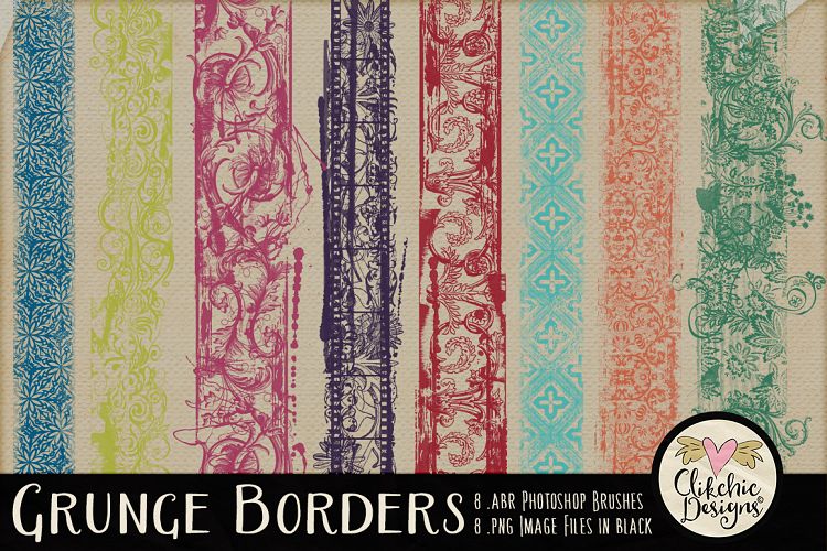 Grunge Border Photoshop Brushes