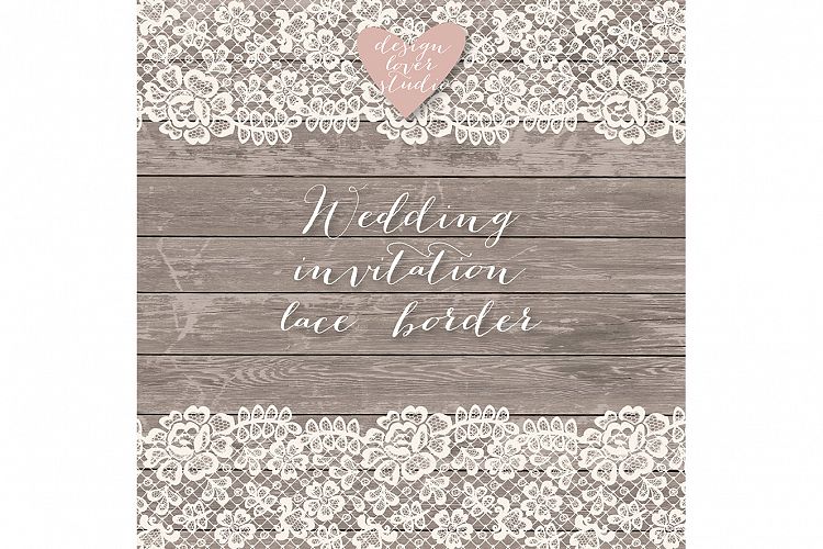 Lace border rustic clipart