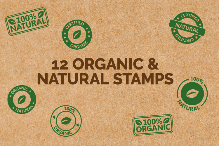 Natural & Organic Stamp Icons example image 1