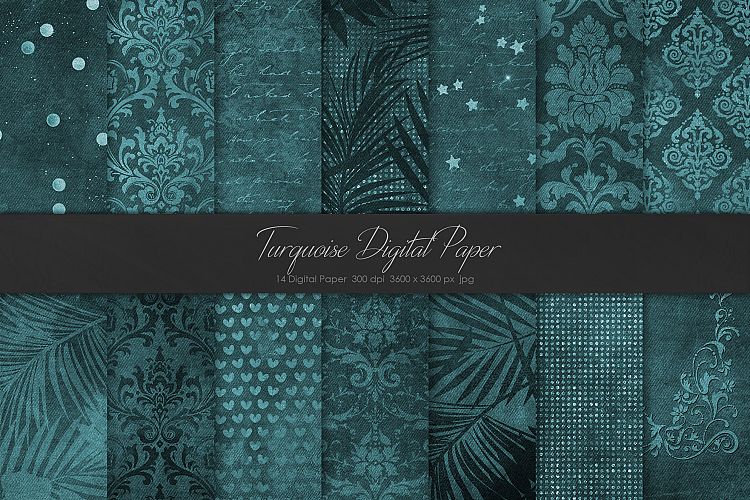 Turquoise Digital Paper