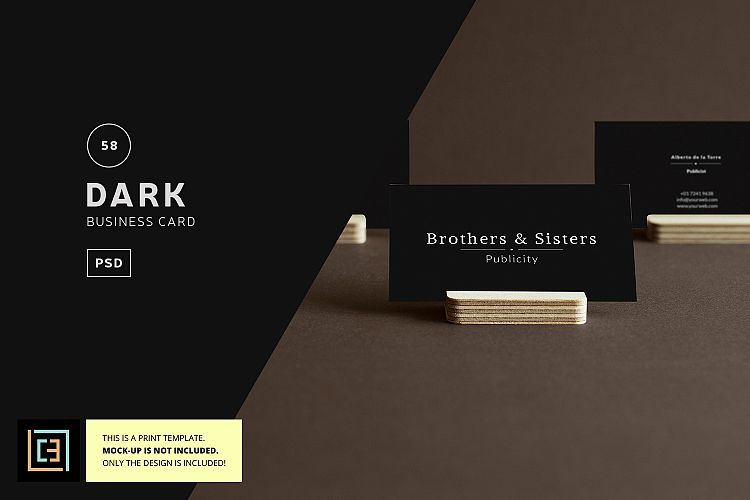 Dark - Business Card -  BC058