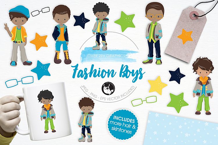 Fashion Boys  graphics and illustrations