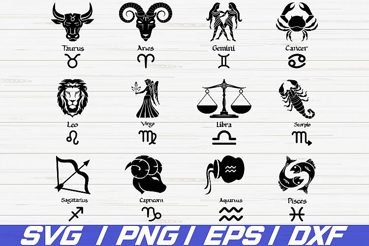 Astrology signs SVG / Zodiac Sign SVG / Cricut / Cut File (258565 ...