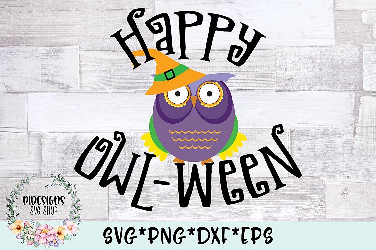 Happy Owl-Ween SVG Cut File