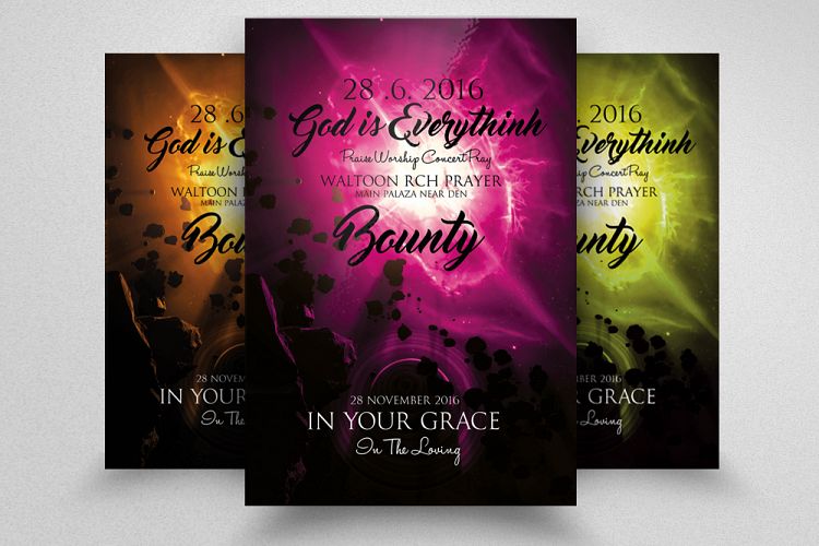 God Is Everything Church Flyer