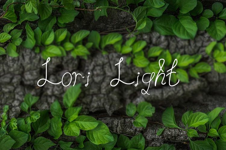 Lori Light | Font