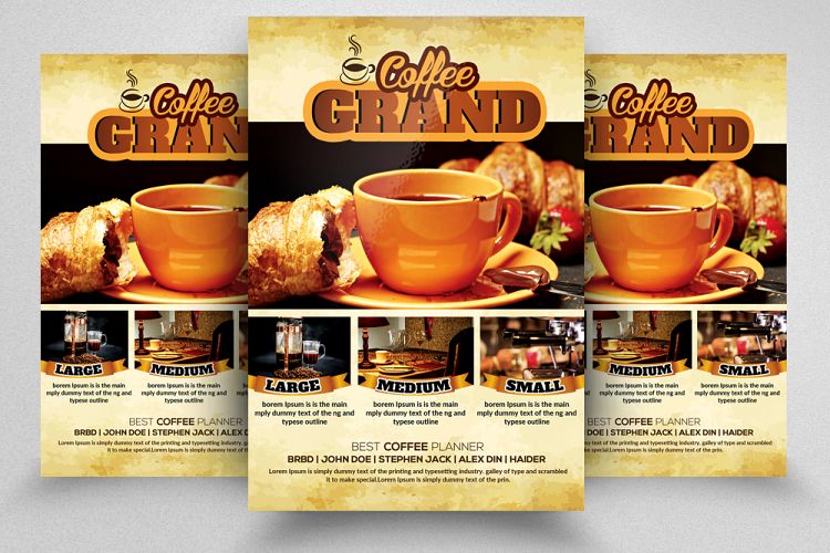 Cafe Restaurabt Flyer Template