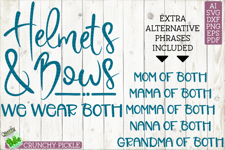 Helmets   Bows We Wear Both Football Mom Cheer Dance Mom SVG