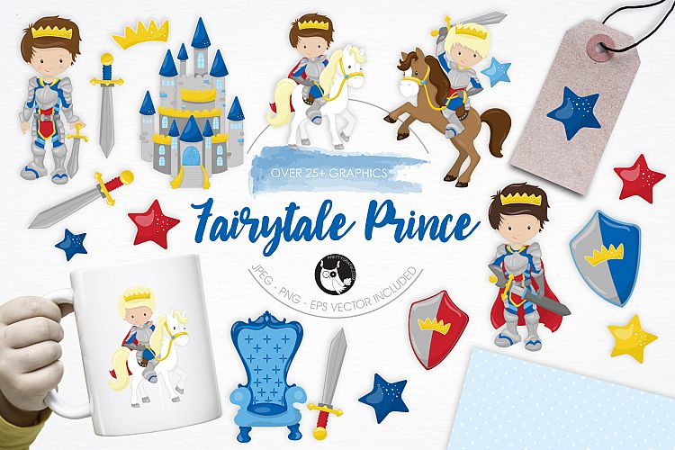 Fairytale Prince  graphics and illustrations