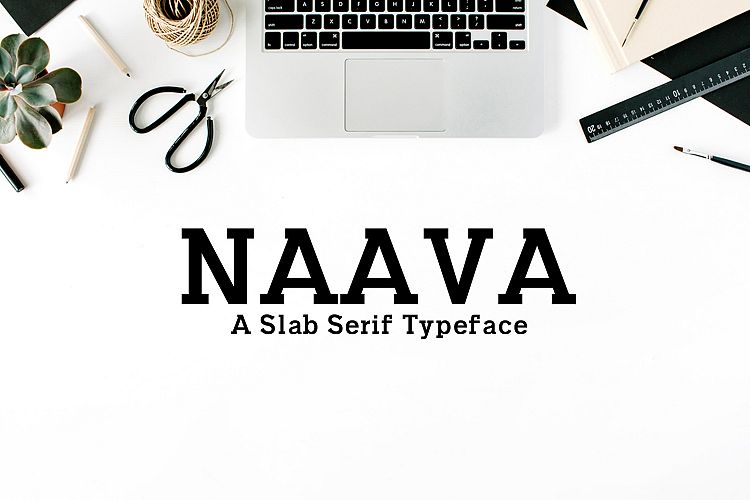 Naava A Slab Serif Typeface