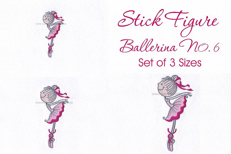 Stick Figure Ballerina No.6