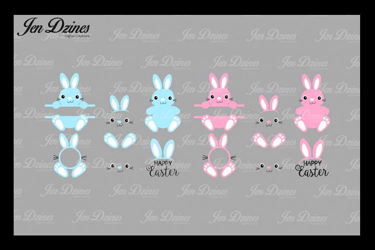Bunny Bundle SVG DXF EPS PNG example image 1
