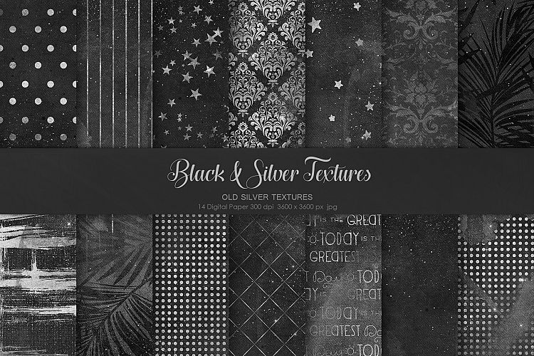 Black   Silver Textures