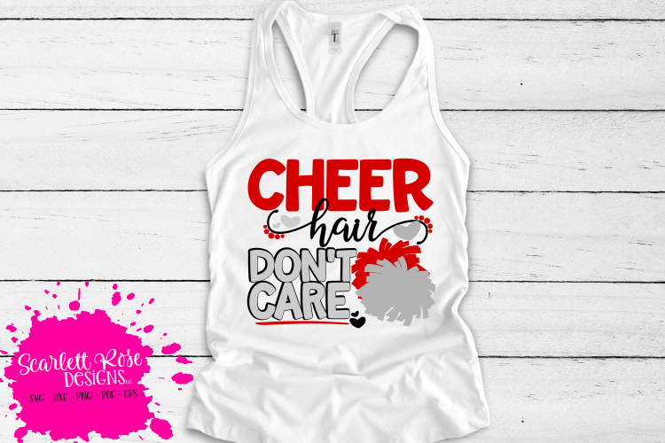 Cheer Hair Dont Care SVG
