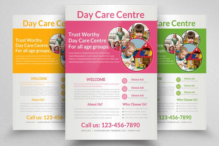 Day Care Centre Flyer Template