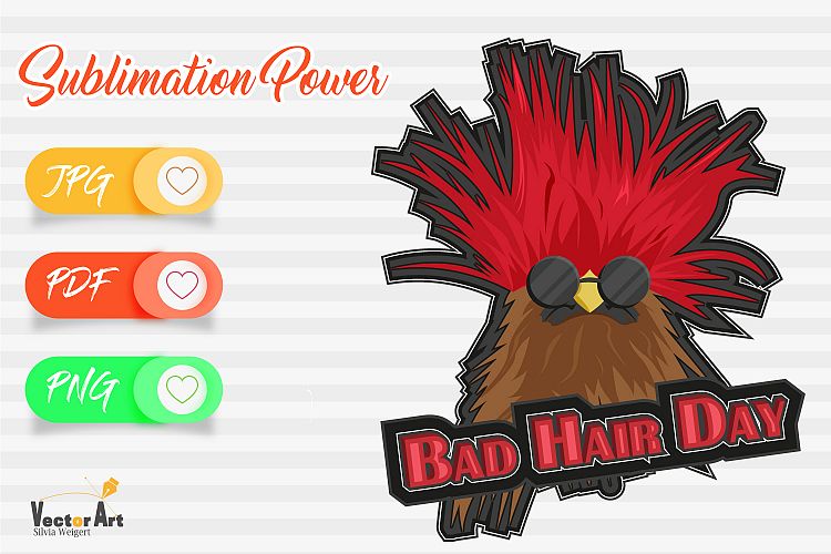 Download Free Svgs Download Bad Hair Day Sublimation File For Crafter Free Design Resources