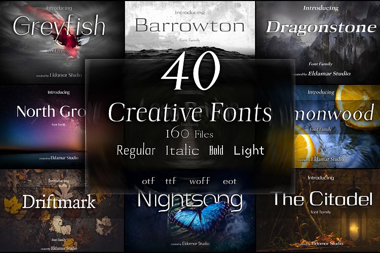 40 Creative Fonts