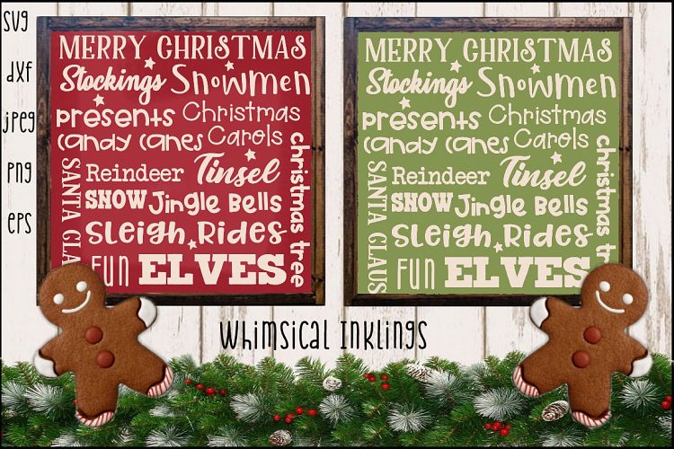 Christmas Collage SVG