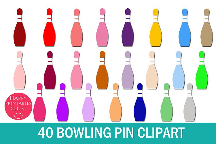 40 Bowling Pin Clipart- Single Bowling Pin Clipart