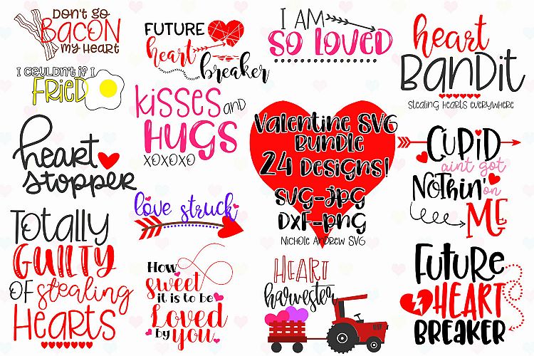 Download Valentine SVG Bundle for Crafters