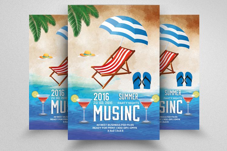 Summer Beach Party Flyer