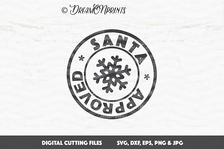 Santa Approved - Christmas Stamp SVG Files
