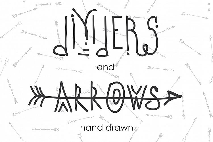 Set of tribal arrows and dividers