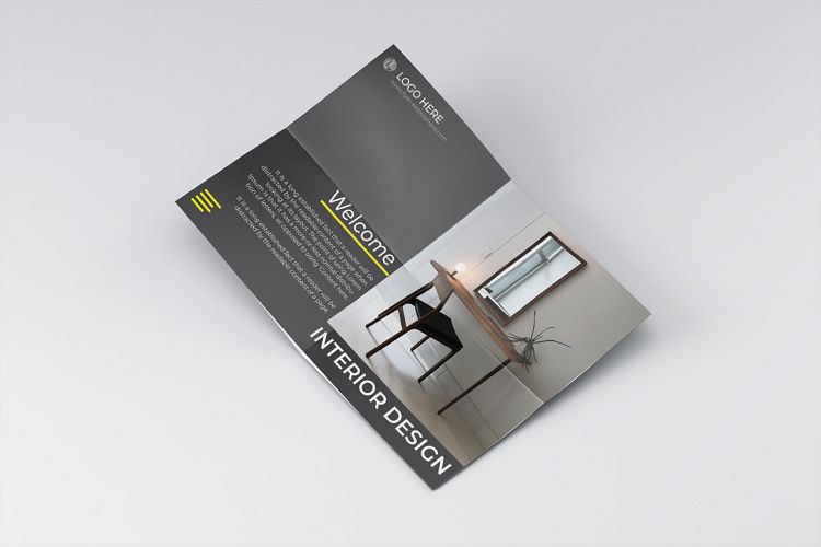 Interior design flyer