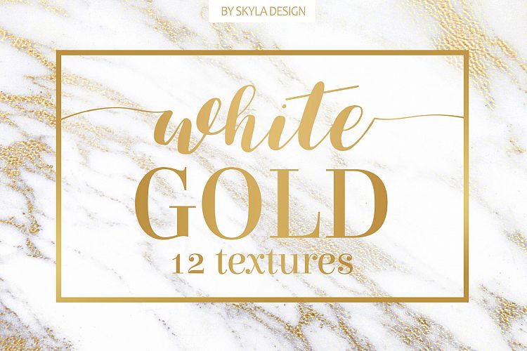 White gold marble texture background