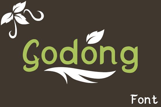 Godong - Free Font of The Week Font