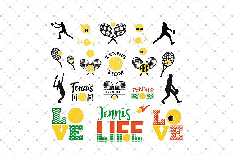 Download Tennis SVG Cut Files