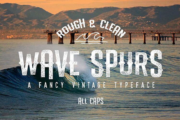 The Wave Spurs Typeface