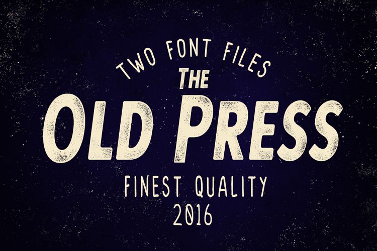 Old Press Two Styles 