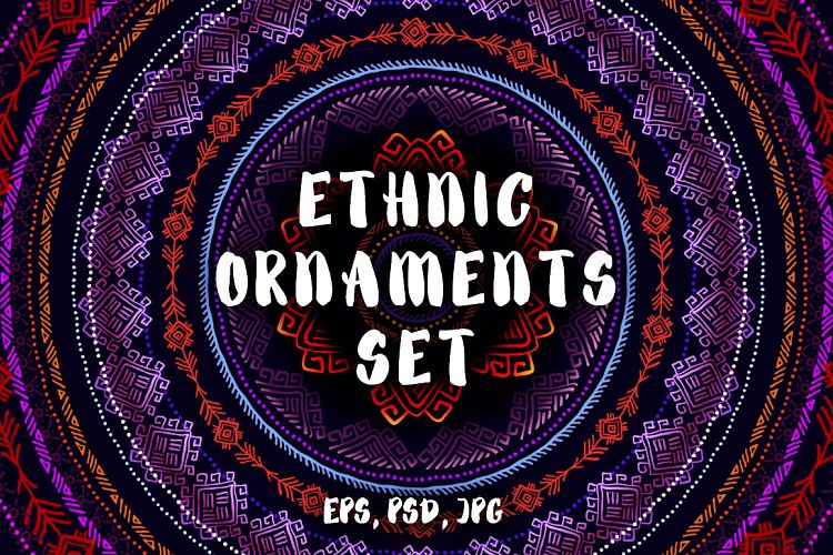 Ethnic Ornaments Set