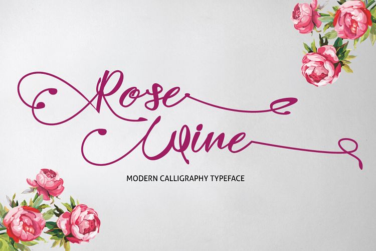 Rose Wine Typeface
