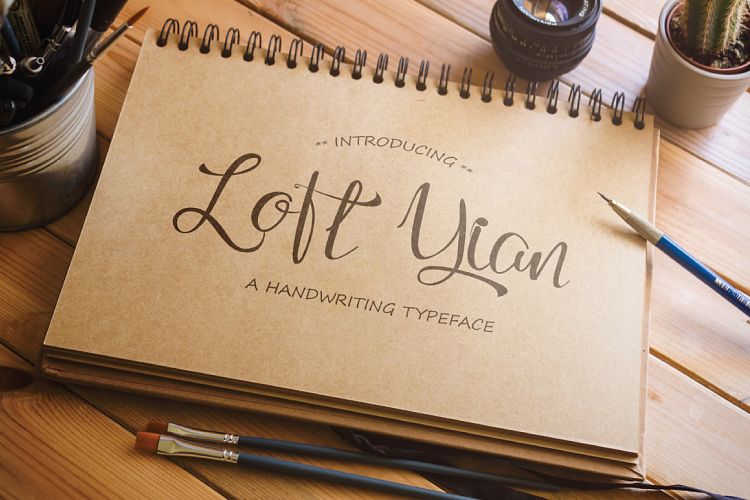 Loft Yian Script Typeface