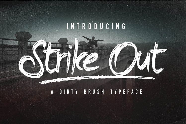 The Strike Out Typeface