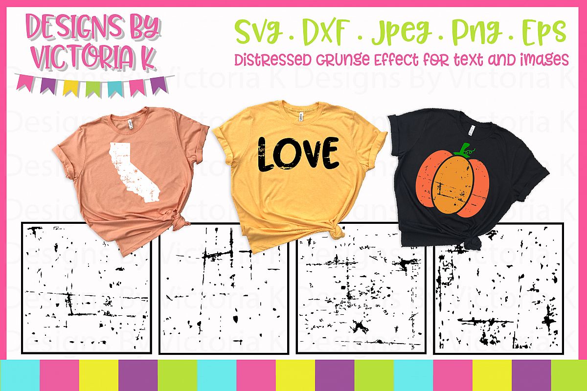Grunge Effect, Distressed effect, SVG, DXF, PNG example image 1