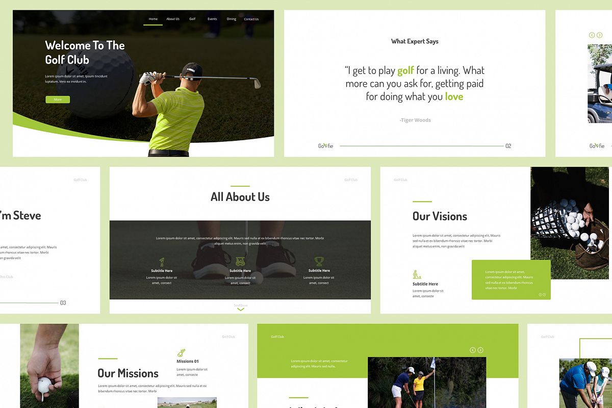 Golfie Golf Powerpoint Presentation example image 1