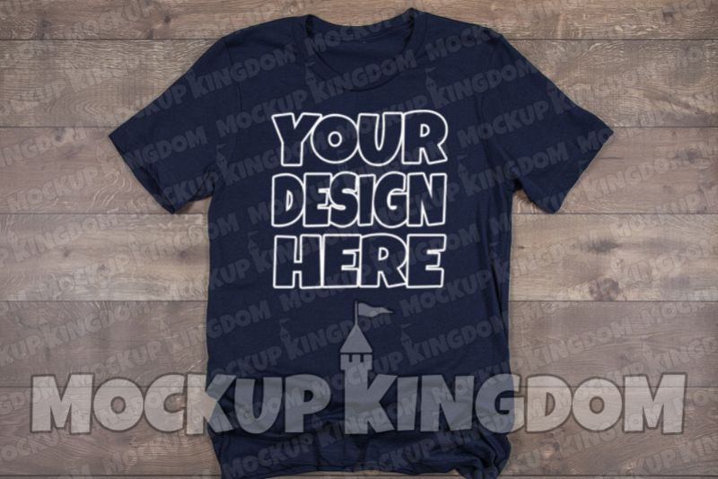 Unisex Crew Neck Shirt Mockup, Bella Canvas Mockup example image 1