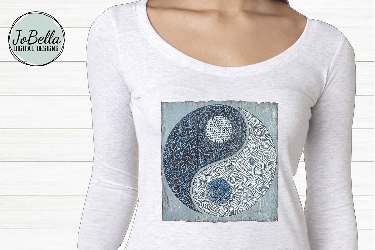 YinYang Sublimation Design example image 1