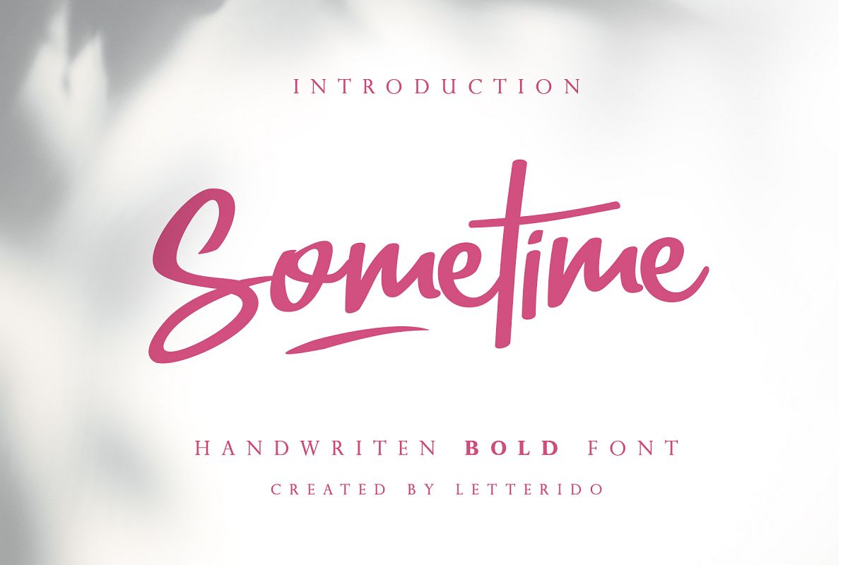 Sometime Handwritten Bold Font example image 1