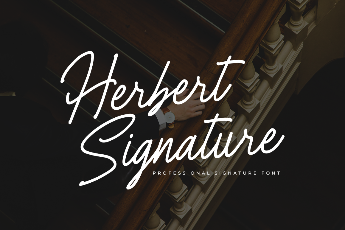 Herbert Signature Font example image 1